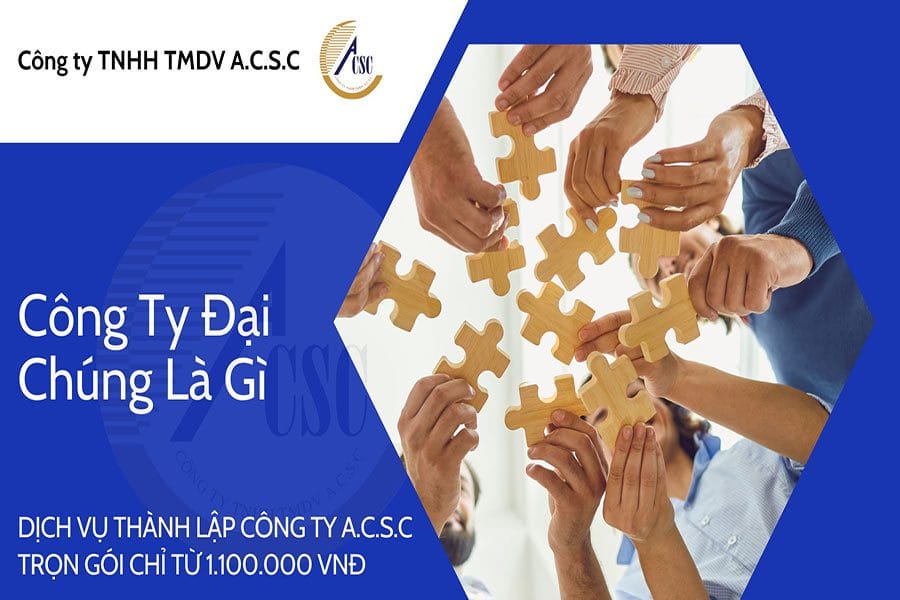 thủ tục thành lập công ty tnhh 2 thành viên Công Ty Đại Chúng Là Gì