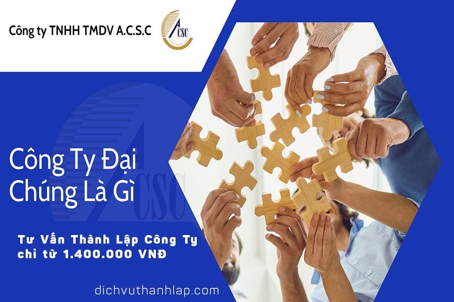 thủ tục thành lập công ty tnhh 2 thành viên Công Ty Đại Chúng Là Gì