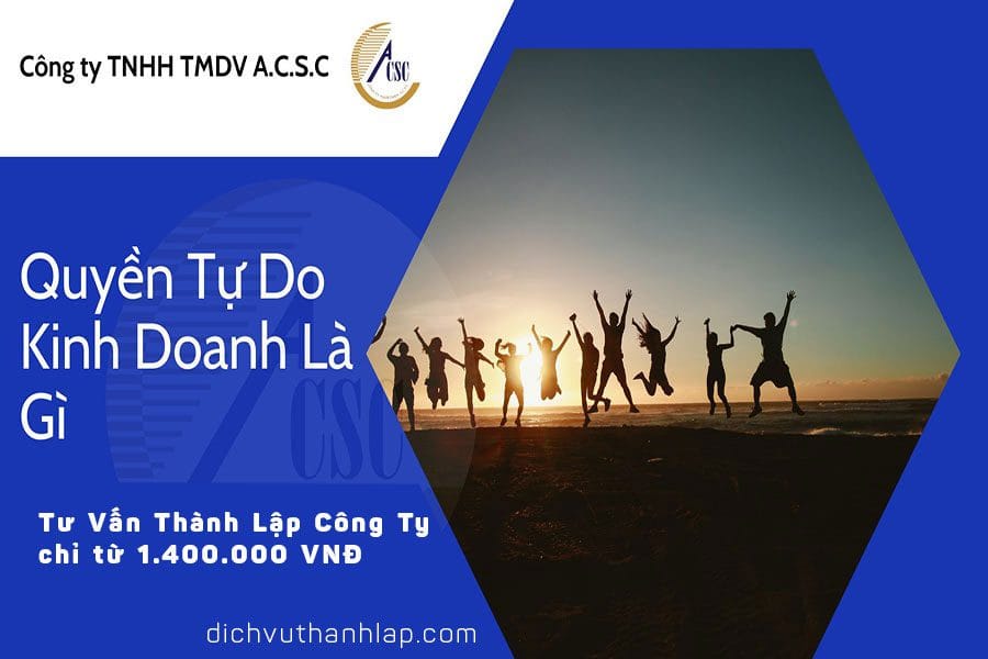 thủ tục thành lập công ty tnhh 2 thành viên Quyền Tự Do Kinh Doanh Là Gì