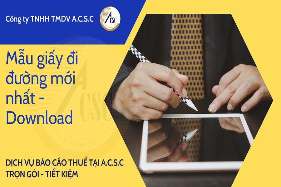 Mẫu giấy đi đường mới nhất