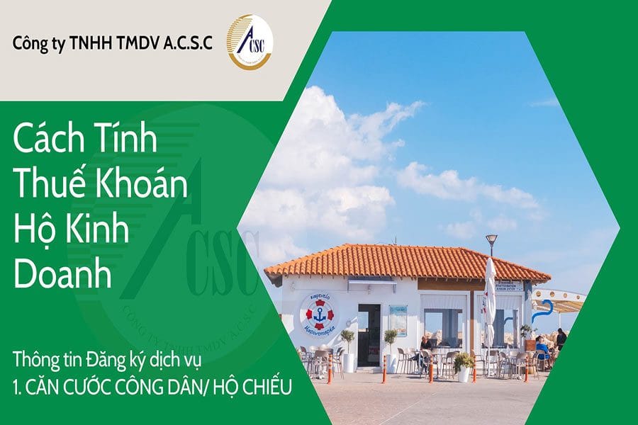 Cách Tính Thuế Khoán Hộ Kinh Doanh Cách Tính Thuế Khoán Hộ Kinh Doanh