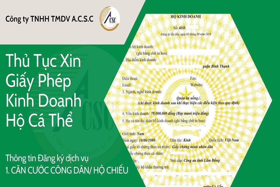 Thủ Tục Xin Giấy Phép Kinh Doanh Hộ Cá Thể Thủ Tục Xin Giấy Phép Kinh Doanh Hộ Cá Thể