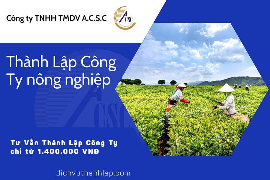 thành lập công ty nông nghiệp