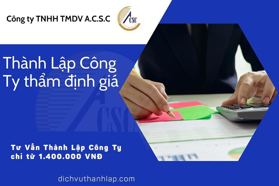 thành lập công ty thẩm định giá