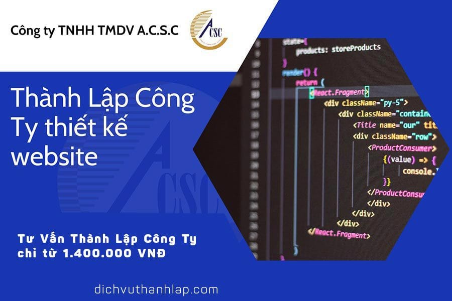 thủ tục thành lập công ty tnhh 2 thành viên thành lập công ty thiết kế website