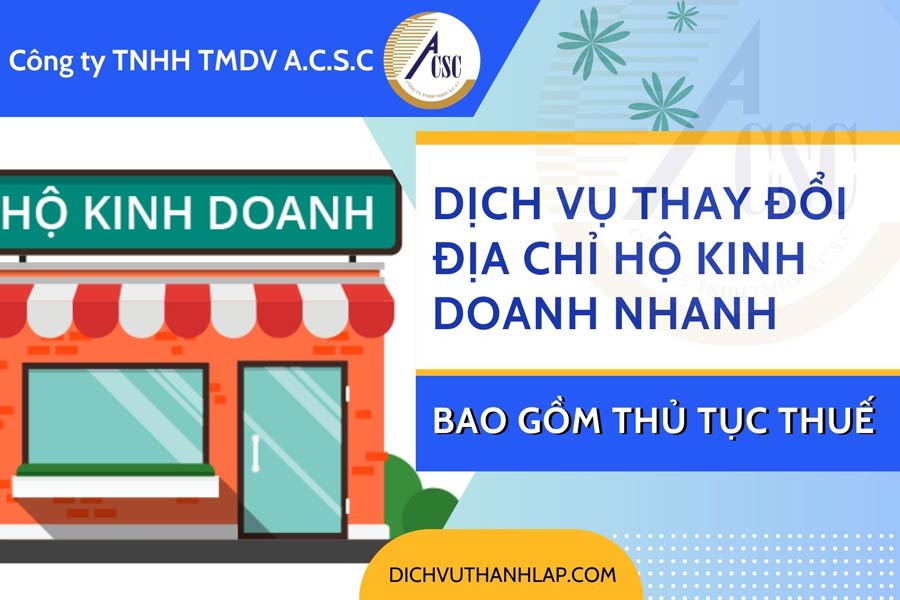 thay đổi địa chỉ hộ kinh doanh